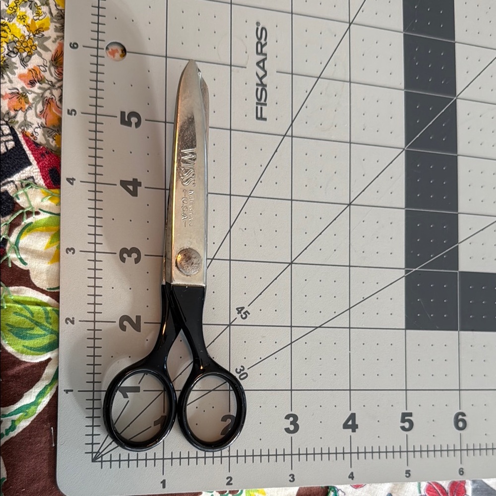 Vintage Wiss Pinking Shears – No. 20 – Newark NJ USA – 1950s–60s Heavy-Duty